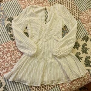 Free People Patchwork of My Dreams Mini Dress - S